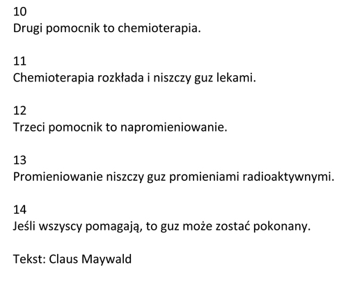 Claus Maywald Polnisch Mein Tumor ist böse Mój guz jest zły-2